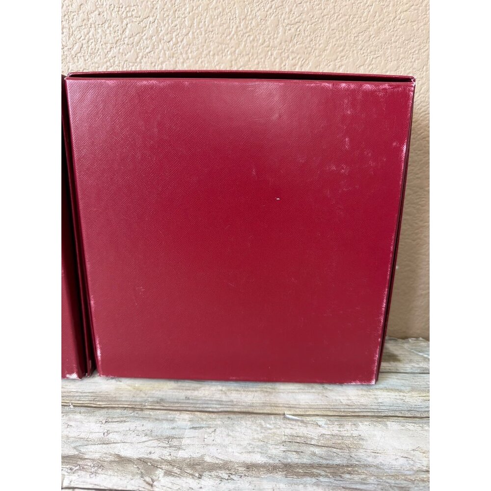 Set of 3 Cartier Red Presentation Jewelry Boxes Gold Logo - Empty - Picture 10 of 16